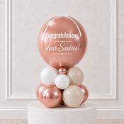 Rose Gold Congratulations Personalised Stack
