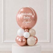 Rose Gold Welcome Baby Personalised Stack