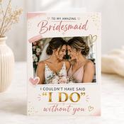 Thank You Bridesmaid Greeting Card image