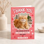 Thank You for Looking After Me Greeting Card image