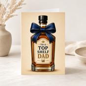 Top Shelf Dad Greeting Card image