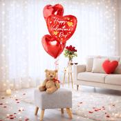 Valentine's Day Gift Set with Teddy Bear image