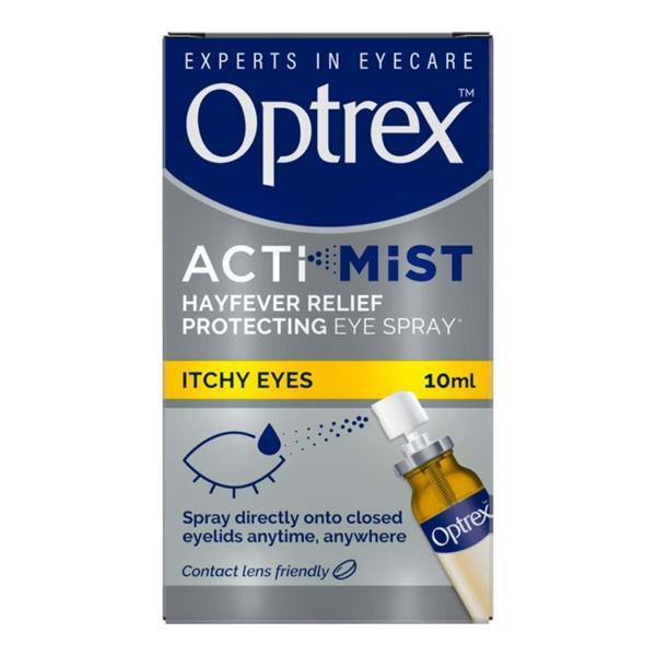 Optrex Actimist Eye Spray for Dry and Tired Eyes 10ml - Double Action, Rehydrating and Protecting, Fast Relief