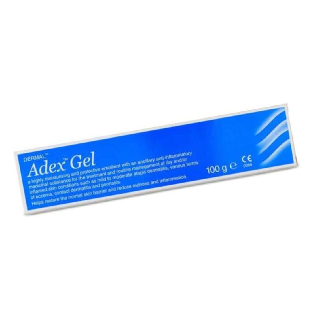 Adex Gel 100g Skin Care for Dry Skin, Eczema, Psoriasis - Highly Moisturising, Reduces Redness & Inflammation