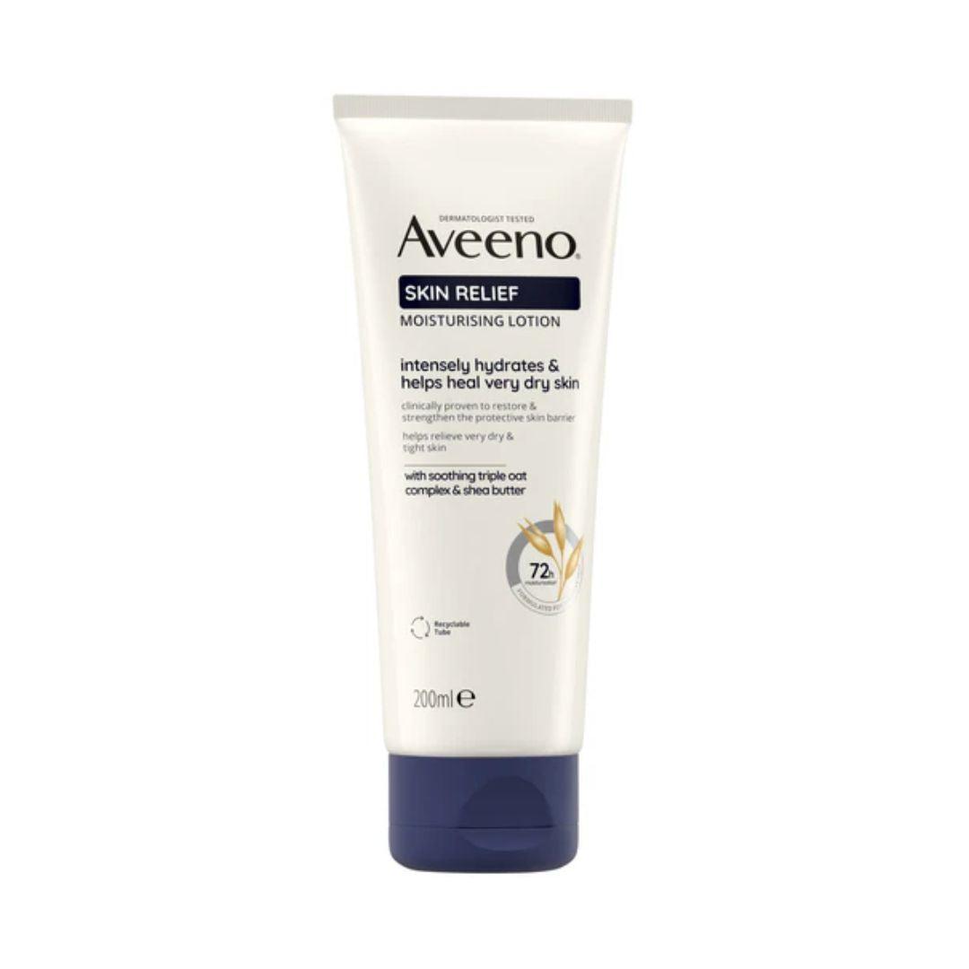 Aveeno Skin Relief Moisturising Lotion for Very Dry Skin, Shea Butter, Unscented, 200ml