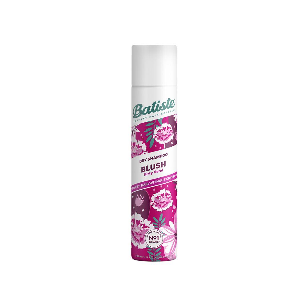 Batiste Dry Shampoo Blush - Instant Hair Refresh, Floral & Flirty Scent, 200ml, Removes Oil, Adds Volume