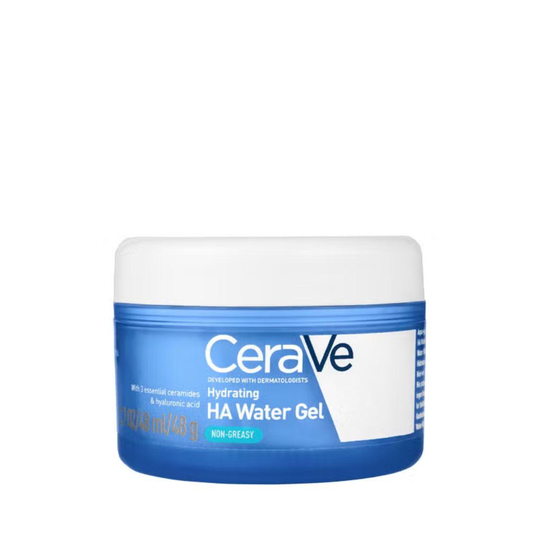 CeraVe Hydrating HA Water Gel 48ml - Lightweight Face Moisturiser with Hyaluronic Acid, Ceramides, Niacinamide - Fragrance-Free, Non-Comedogenic