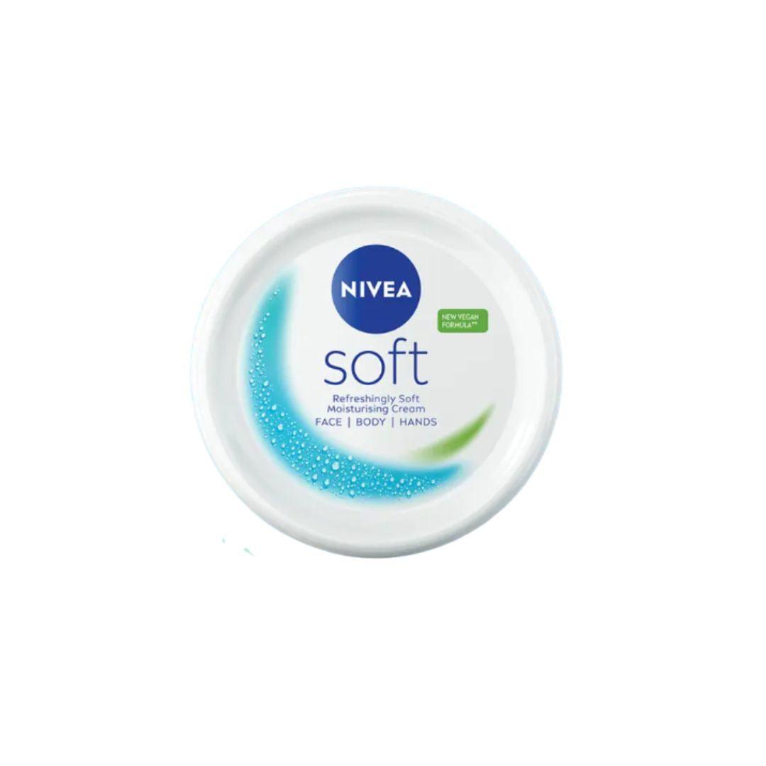 NIVEA Soft Moisturising Cream for Face, Body & Hands with Jojoba Oil & Vitamin E - Size 200ml