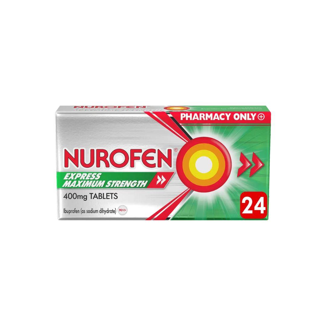 Nurofen Express Maximum Strength 400mg Tablets 24 Pack Ibuprofen