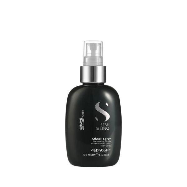 Alfaparf Cristalli Spray 125ml - Illuminating Finish, Shine, Color Care, Humidity Protection - All Hair Types