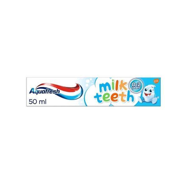 Aquafresh Milk Teeth Toothpaste 0-2 Years 50ml Fluoride Gentle protection for baby's first teeth