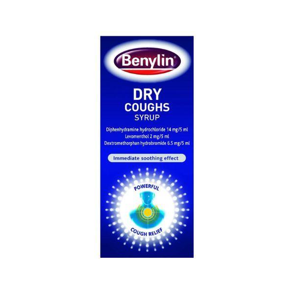 Benylin Dry Coughs Syrup 125ml - Cough Relief, Powerful, Immediate soothing effect