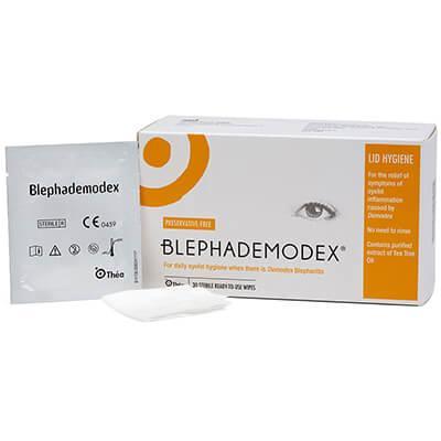 Blephademodex Eyelid Wipes 30 - Daily Cleansing, Relieves Symptoms, Gentle on Skin, Ready-to-Use, Preservative-Free, Ophthalmic Tested