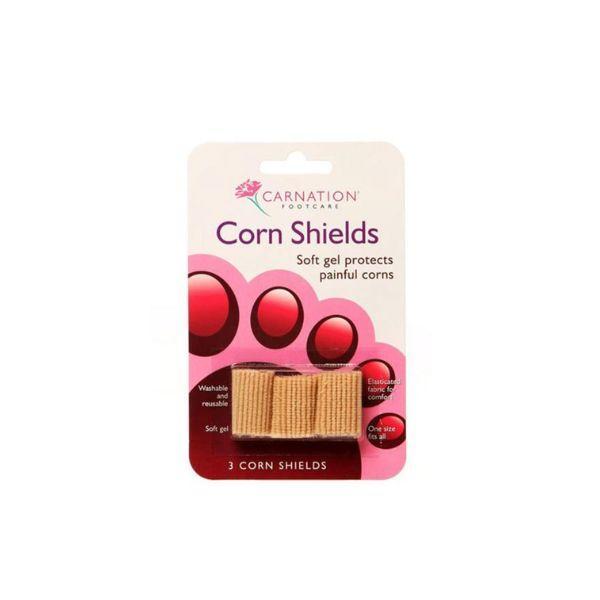 Carnation Corn Shields - Soft Gel, Protects Painful Corns, Washable, Reusable, One Size Fits All