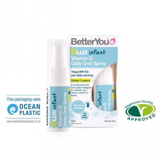 BetterYou Vitamin D 400 IU Infant Daily Oral Spray 15ml - Fuss free