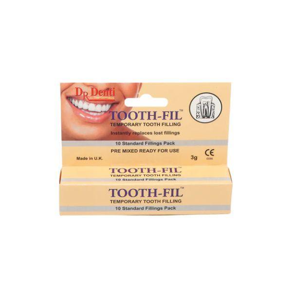 Dr Denti Tooth-Fil Temporary Tooth Filling - Instantly replaces lost fillings - 10 Standard Fillings Pack