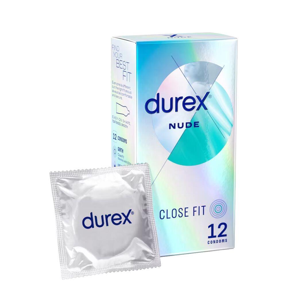 Durex Nude Close Fit Condoms - 12 Pack