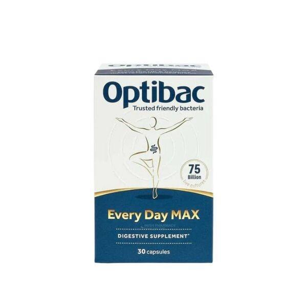 Optibac Every Day MAX Probiotic Supplement 75 Billion Live Cultures 30 Capsules Digestive Health