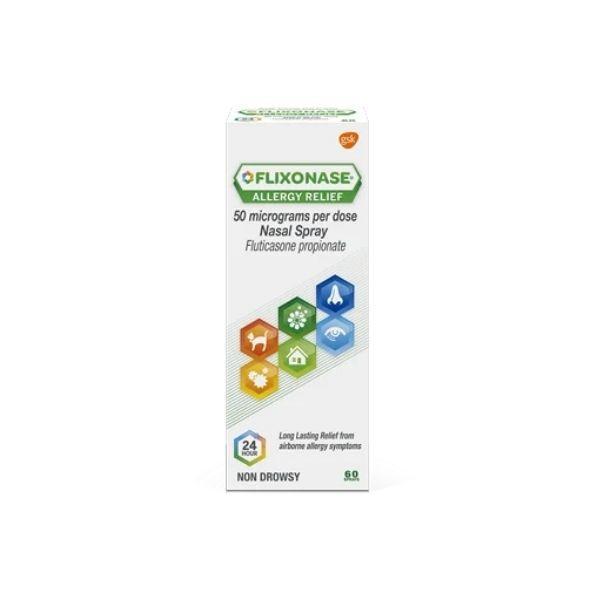 Flixonase Allergy Relief Nasal Spray 50 mcg Fluticasone Propionate 60 Sprays Non Drowsy Image Features