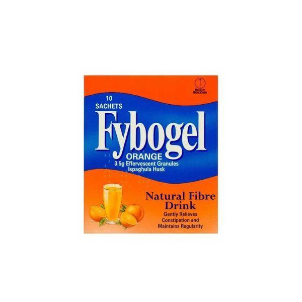 Fybogel Orange Fibre Drink 10 Sachets - Relieves Constipation & Maintains Regularity