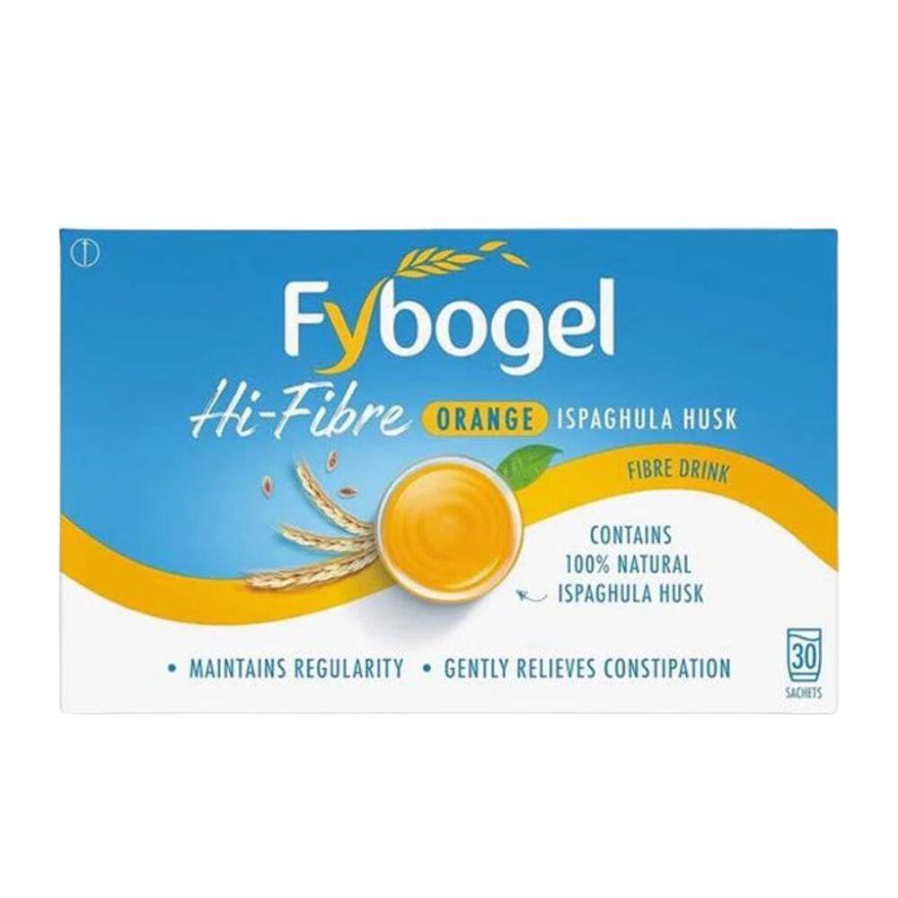 Fybogel Orange Fibre Drink 30 Sachets Relieves Constipation