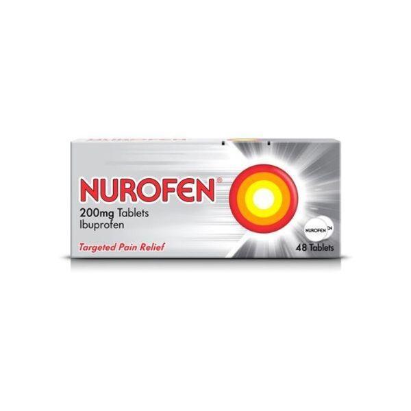 Nurofen 200mg Coated Tablets Ibuprofen 48 Pack Pain Relief
