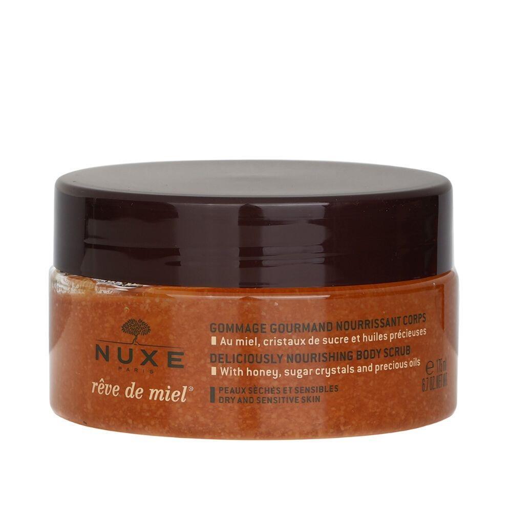 NUXE Reve de Miel Body Scrub with Honey, Sugar Crystals, Precious Oils - Nourishing & Exfoliating 175ml
