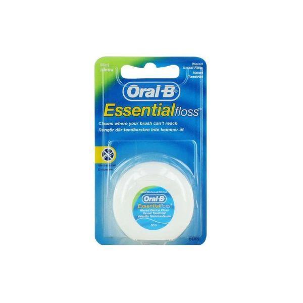 Oral B Essential Floss Mint 50m - Waxed