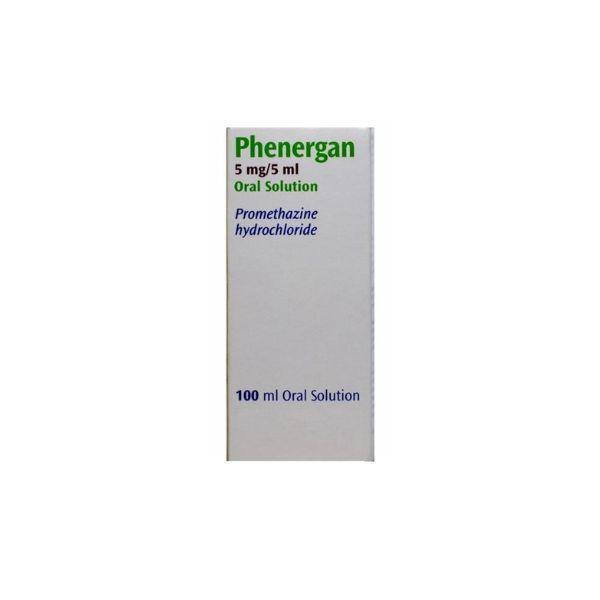 Phenergan Oral Solution 5mg/5ml Promethazine hydrochloride 100 ml