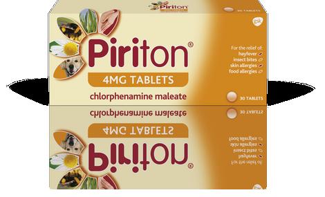 Piriton 4mg Tablets for hayfever, insect bites, skin allergies, food allergies - 30 Pack