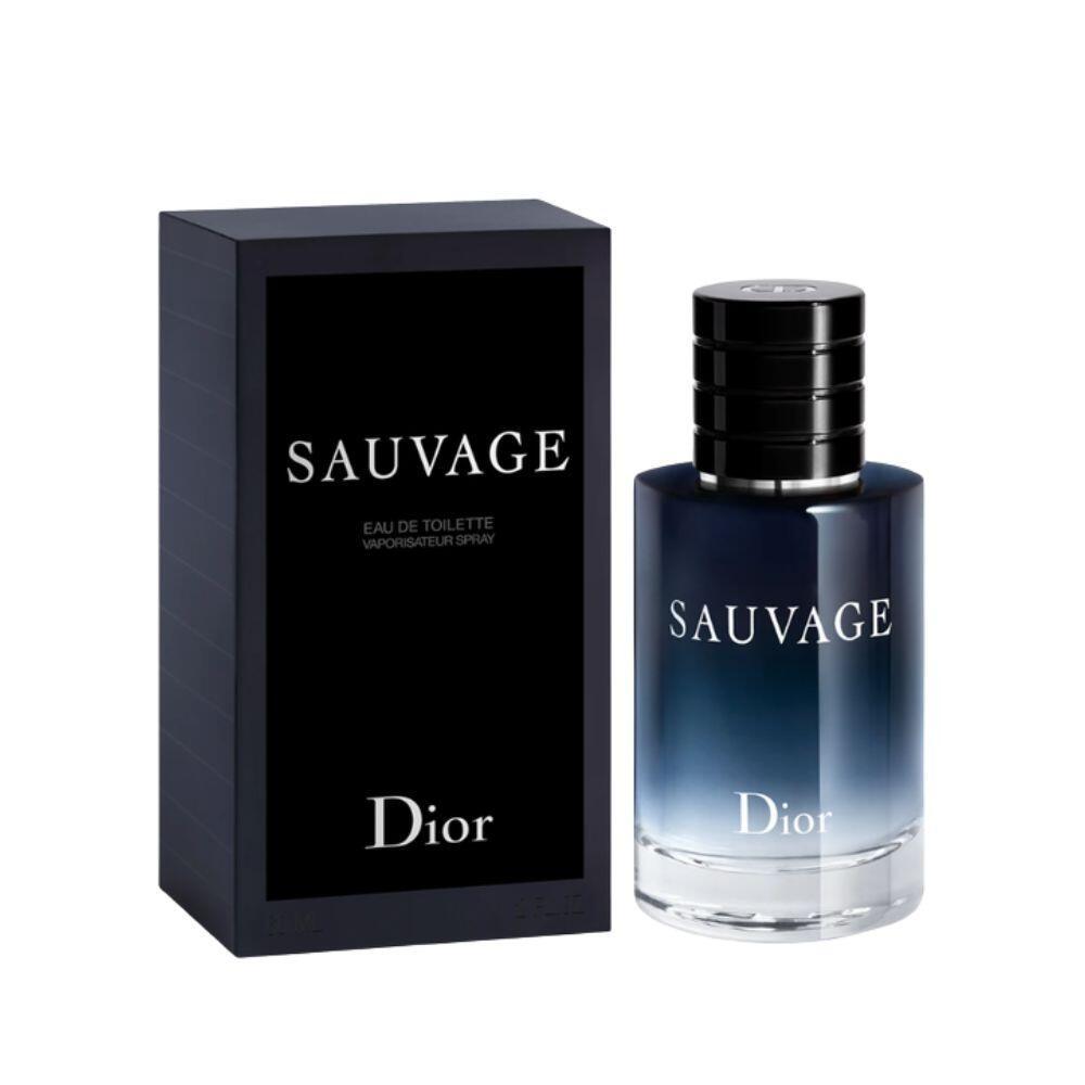 Dior Sauvage Parfum Vaporisateur Spray 60ml Bottle and Box Dark Blue Black Silver Cap Gradient Glass