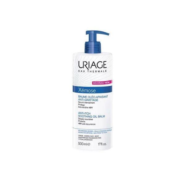 Uriage Xémose Anti-Itch Soothing Oil Balm 500ml Nourishes Protects 48H anti-recurrence Fragrance Free