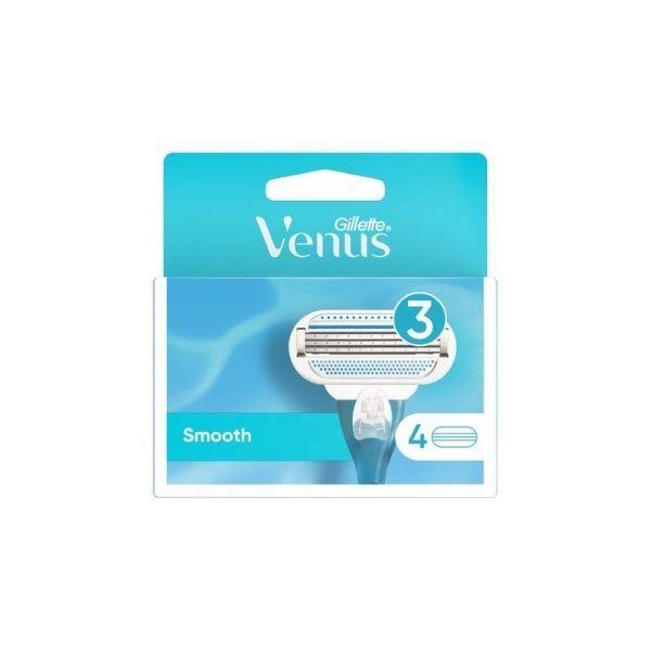 Gillette Venus Razor Blades 4 Pack - 3 Blades, Close & Clean, Lasting Glide