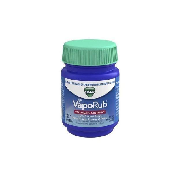 Vicks VapoRub 50g Cold Relief for Nasal catarrh, Sore throat, Congestion, Coughs due to colds