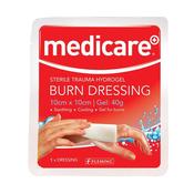 Medicare Burn Dressing 10cm x 10cm x 1 dressing