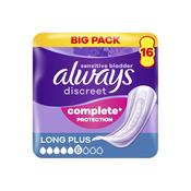 Always Discreet Long Plus Incontinence Pads 16 Pack image