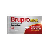 Brupro MAX 400mg Ibuprofen – 24 Film-Coated Tablets image