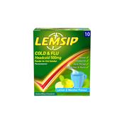 Lemsip Cold &amp; Flu Headcold 500mg 10 Sachets
