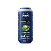 NIVEA Men Energy 3-in-1 Shower Gel 500ml image