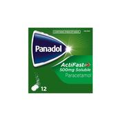 Panadol ActiFast 500mg 12 Soluble Tablets image