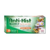 Anti Hist Allergy Cetirizine 10mg Tablets 30 Pack image