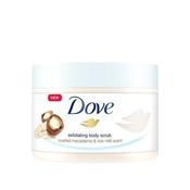 Dove Crushed Macadamia &amp; Rice Milk Exfoliating Body Scrub 225ml