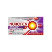 Nurofen Rapid Relief 400mg Maximum Strength Liquid Capsules image