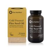 One Nutrition Cold Pressed Flax Seed Oil 1000mg image
