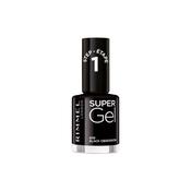 Rimmel Super Gel Nail Polish 070 Black Obsession image