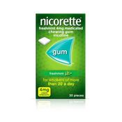 Nicorette Gum 4mg Freshmint 30 pieces image