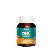 Sona Zinc Chewable Strawberry Tablets image