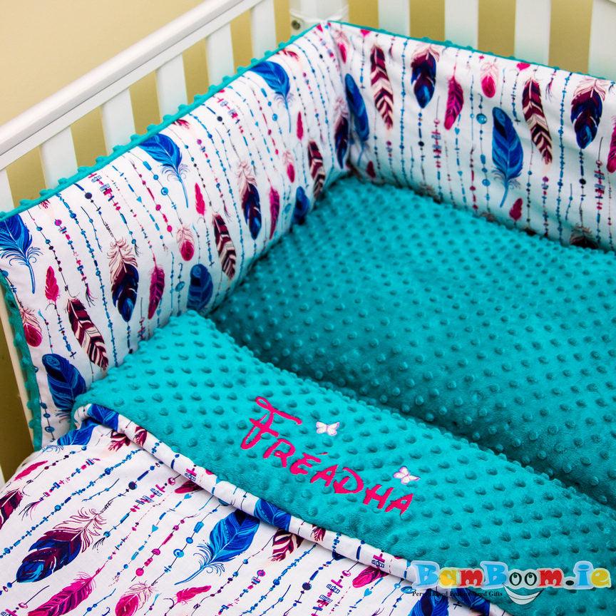 Personalised cot on sale bumper