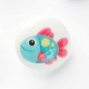 Novelty Children's Buttons Post 15mm - Fishy