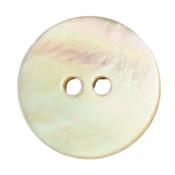 Akoya Shell 2 Hole Buttons, 15mm, natural shell.